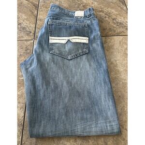 Helix Loose Fit Straight Leg Blue Jeans Men's 34X30 Fit 36 29